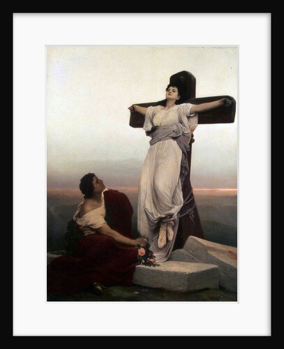 Christian Martyr on the Cross, (Saint Julia), 1865 by Anonymous