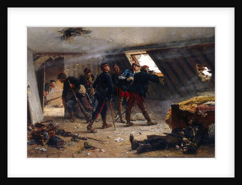 Scene from the Franco-Prussian War, 1875 by Anonymous