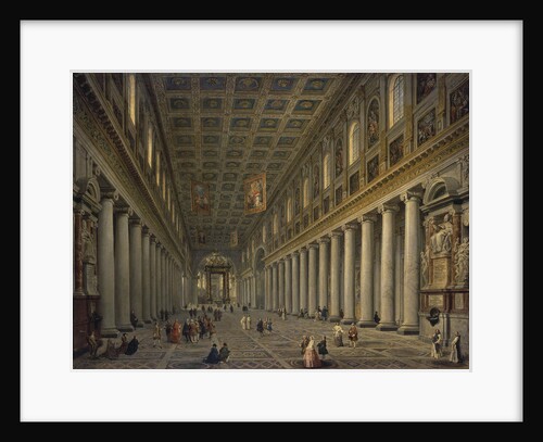 Interior of the Santa Maria Maggiore in Rome, 1750s by Anonymous