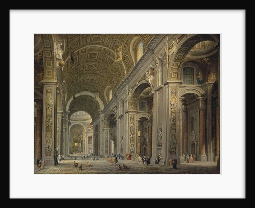 Interior of the Basilica of Saint Peter in Rome, 1750s by Anonymous