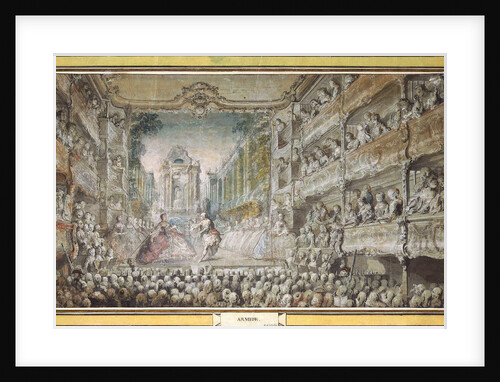 The Performance of Armida in the Old Auditorium of the Opera House, after 1761 by Anonymous