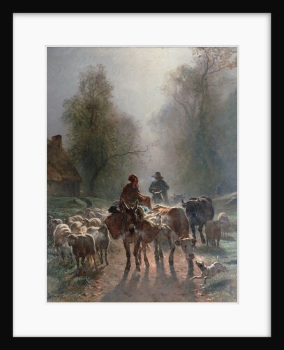 On the Way to the Market, 1859 by Anonymous