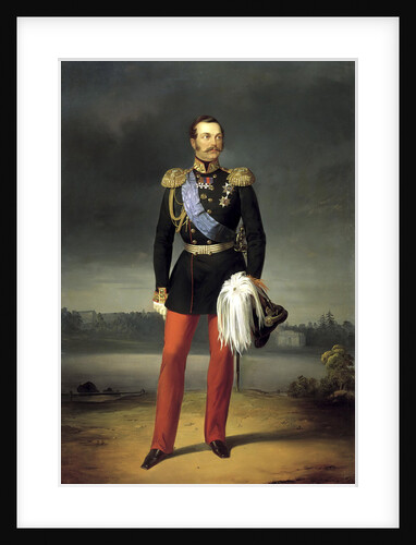 Portrait of Emperor Alexander II,, 1856 by Anonymous
