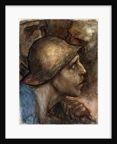 A Workers Head, 19th or early 20th century by Constantin Emile Meunier