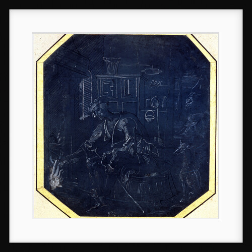 The Prodigal Son before the Fire, early 16th century. by Master of Antwerp