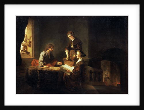 Christ in the House of Martha and Mary, 17th century by School of Rembrandt van Rijn
