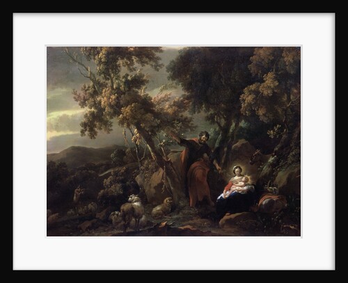 Rest on the Flight into Egypt, 17th century. by Nicolaes Berchem