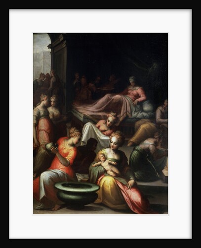 The Nativity of John the Baptist, 16th century. by Giovanni Battista Naldini