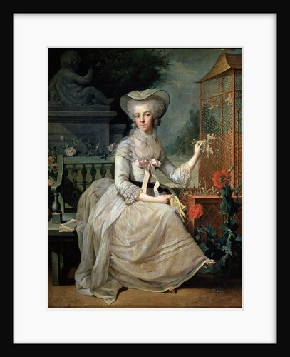 Young Lady at a Cage, 1784 by Jean-Baptiste Charpentier the elder