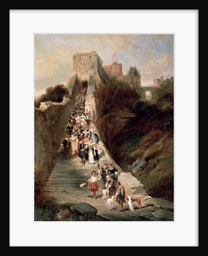 Leaving the Castle, 19th century by Eugene Isabey