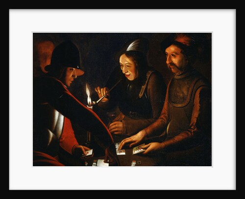 Soldiers Playing Cards, 17th century by Georges de la Tour