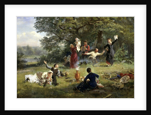 Sunday, 1884. by Alexei Ivanovich Korzukhin