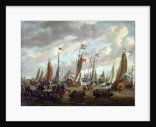 Tsar Peter I visiting England in January 1698, early 18th century by Abraham Storck