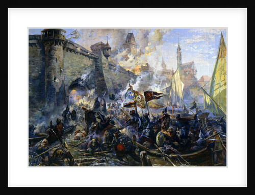 The Russian Army Capturing Narva on May 11, 1558, 1956 by Alexander Blinkov