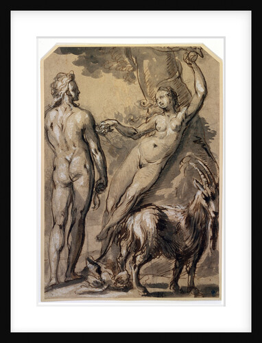 Adam and Eve. The Fall, late 1590s by Gerrit Pietersz