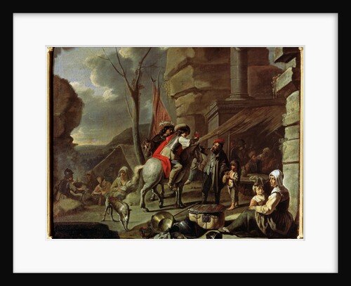 Horsemen at a Tavern, second half of 17th century. by French Master