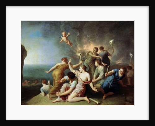 Nymphs Burning the Ship of Telemachus, 1746 by Henri Antoine de Favannes