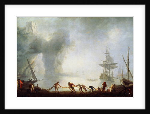 Dawn over Capri. Mist, c1745. by Claude-Joseph Vernet