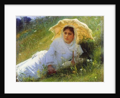A Hot Day (On the Grass. Midday), 1883 by Ivan Kramskoy