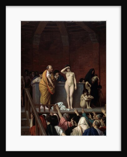 The Slave Market in Rome, c1883-c1884 by Jean-Leon Gerome