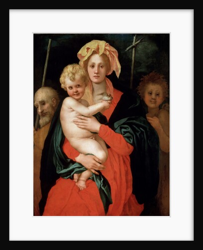 Madonna and Child with Saint Joseph and John the Baptist, 1520s. by Jacopo Pontormo