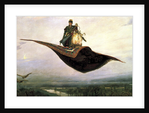 Riding a Flying Carpet, 1880 by Viktor Mihajlovic Vasnecov