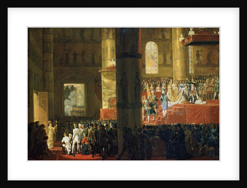 The Coronation of the Empress Maria Feodorovna on 5th April 1797, 19th century by Horace Vernet