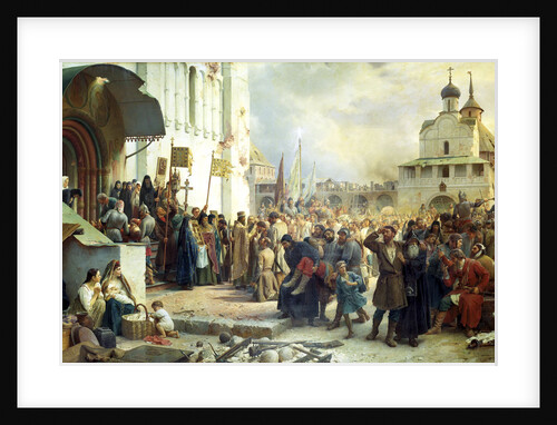 The Siege of the Trinity Sergius Lavra in Sergiev Posad, 1891. by Vasily Vereshchagin