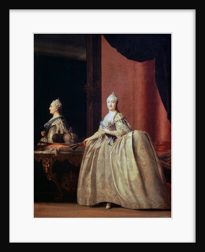 Empress Catherine II before the Mirror, 1779. by Vigilius Erichsen