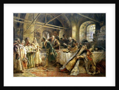 The Kiss Ceremony, 1895. by Konstantin Makovsky