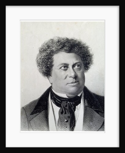 Portrait of the Author Alexandre Dumas, 19th century by Georg Wilhelm Timm