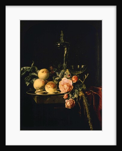 Roses and Peaches, 1659 by Willem van Aelst