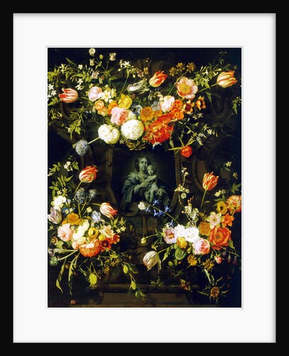 Madonna Surrounded by Flowers, 1662 by Frans Ijkens