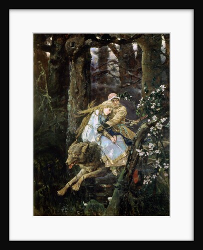 Tsarevich Ivan Riding the Grey Wolf, 1889 by Viktor Mihajlovic Vasnecov