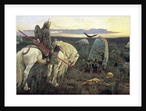 A Knight at the Crossroads, 1898. by Viktor Mihajlovic Vasnecov