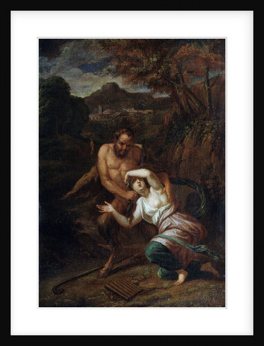 Pan and the Nymph Syrinx, 17th century by Sébastien Bourdon