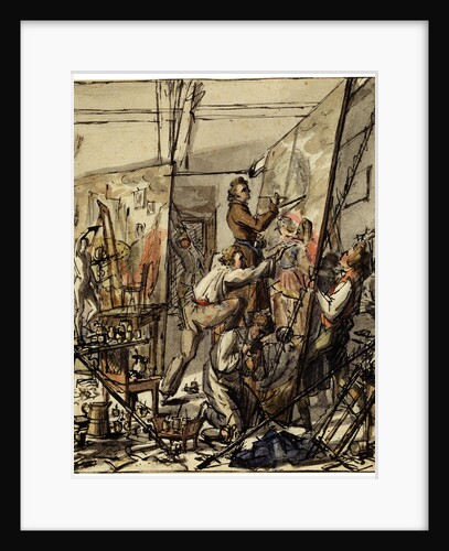 In an Artists Studio, 1820s by Anonymous