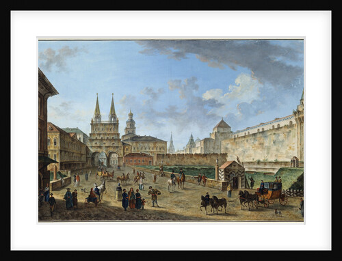 View of the Resurrection Gate on Red Square, Moscow, Russia, c1801 by Fyodor Yakovlevich Alexeev