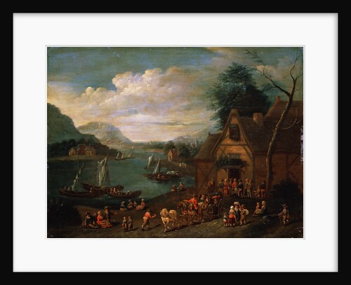 A Tavern at the Seashore, c16th-c18th century(?) by Flemish Master