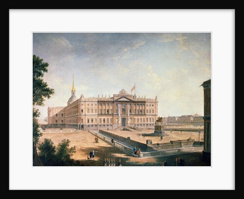 View of the Michael Palace and the Connetable Square, St Petersburg, c1800 by Fyodor Yakovlevich Alexeev