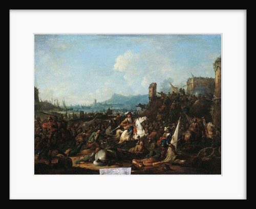 The Siege of La Rochelle in October 1628, early 18th century by Arnold Frans Rubens