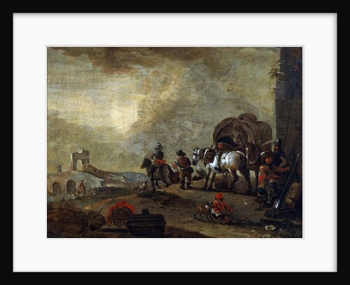 Travellers on the Way, 17th century by Philips Wouwerman