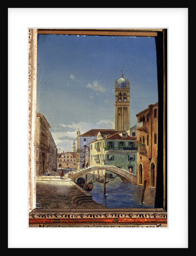 The Church of San Sebastiano, 19th century. by Victor Adam