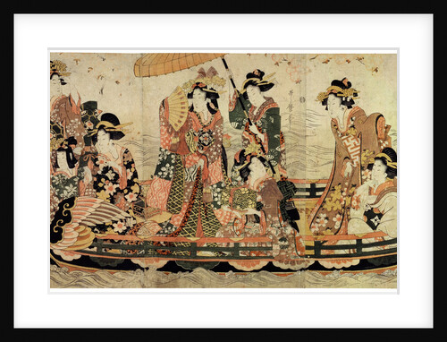 Cherry Blossom Viewing (Hanami), early 19th century(?). by Kitagawa Utamaro II