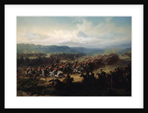 Charge of the English Light Brigade at the Battle of Balaclava on 25 October 1854, 19th century. by Friedrich Kaiser
