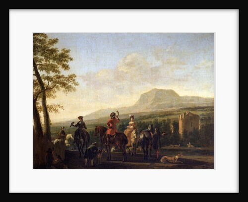 Falconry, 17th century. by Gerrit Berckheyde