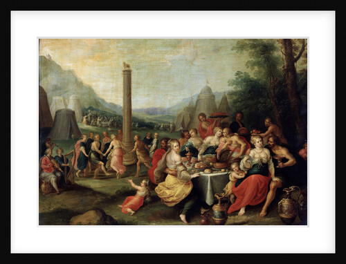 The Adoration of the Golden Calf, late 1620s. by Frans Francken II