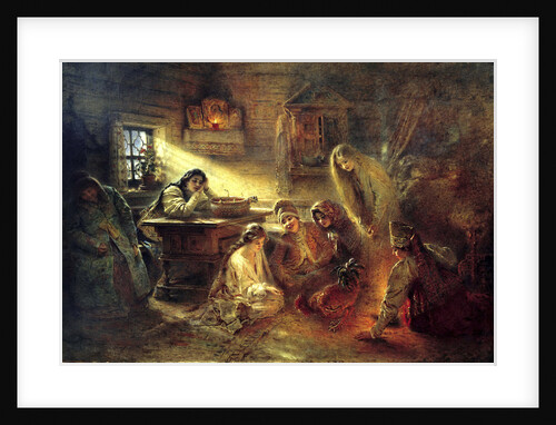 Christmas Eve Fortune Telling, 19th century. by Konstantin Makovsky