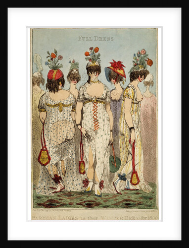 Parisian Ladies in their Full Winter Dress for 1800, 1799. by James Gillray