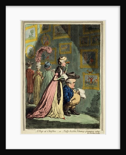 A Peep at Christies, 1796 by James Gillray